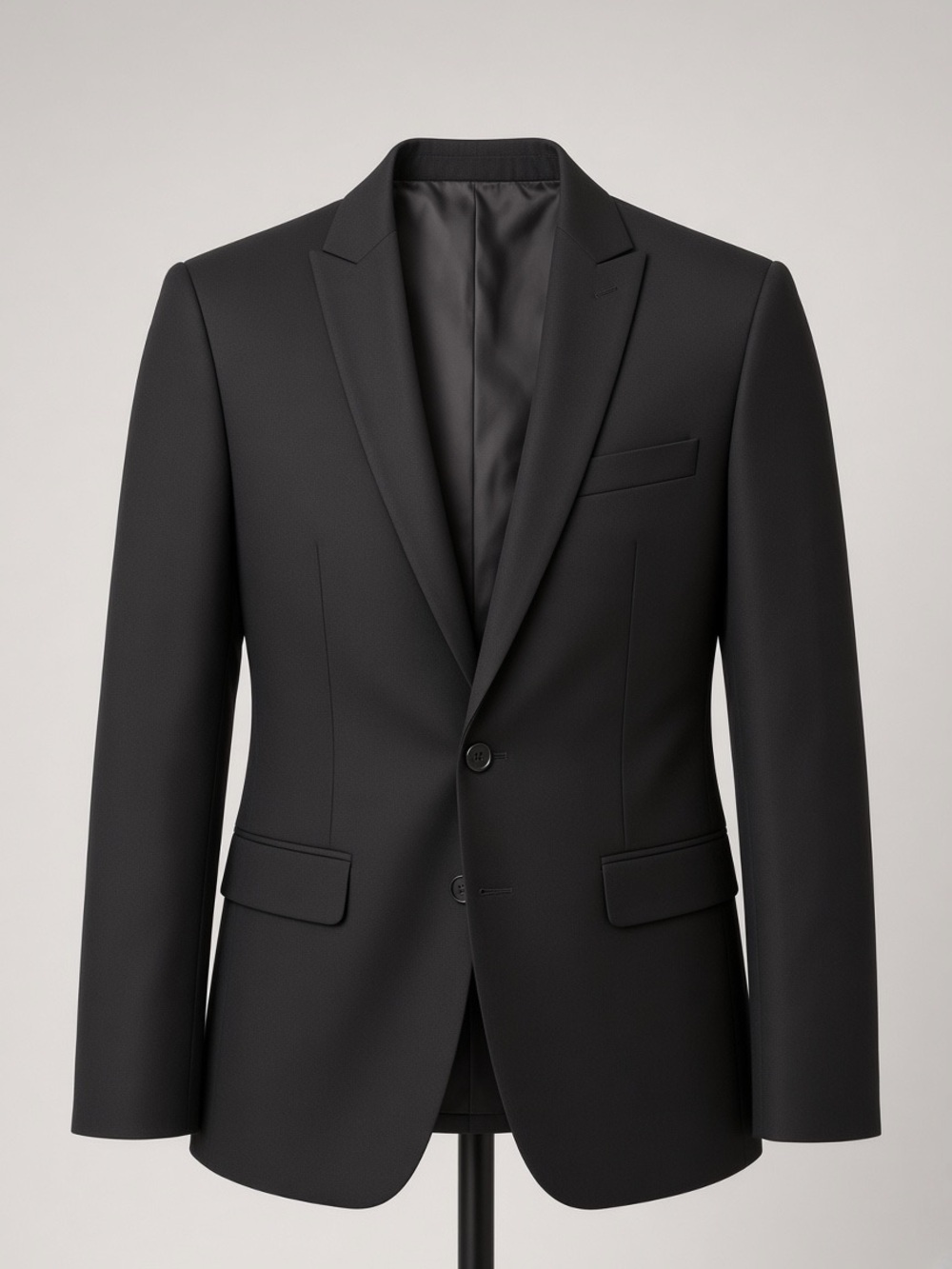 Men's Black Classic Two-Button Suit blazer